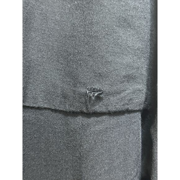 Loft Floral Embroidered Bell Sleeve Top M Rayon Blk Boho Indie Festival Peasant - Picture 8 of 8